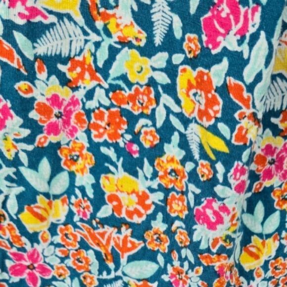 Lane Bryant Fitted Tunic Tee Super Soft Floral Print V Neck Plus Size 18/20 Top - Picture 5 of 9